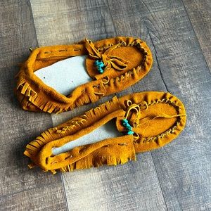 Handmade moccasin slippers